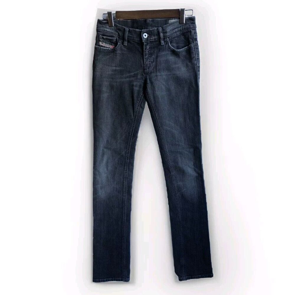 Diesel Livy Blue Denim Women's Jeans W28 L34 0085G_Stretch Biker Goth $349 MSRP